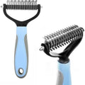 2-in-1 Dematting & Deshedding Pet Grooming Brush