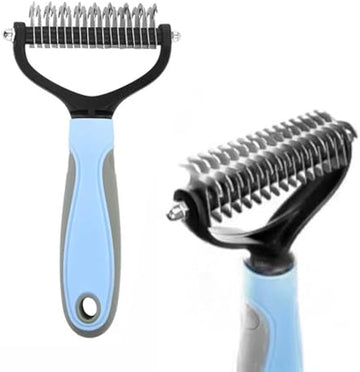 2-in-1 Dematting & Deshedding Pet Grooming Brush