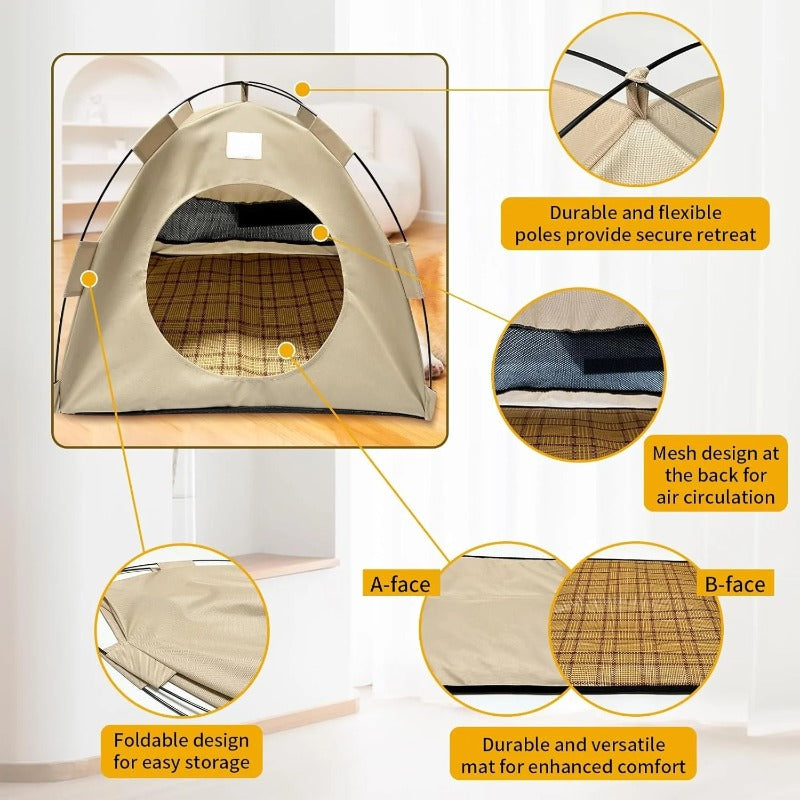 Pop-Up Pet Tent – Portable Hideaway for Cats & Small Dogs
