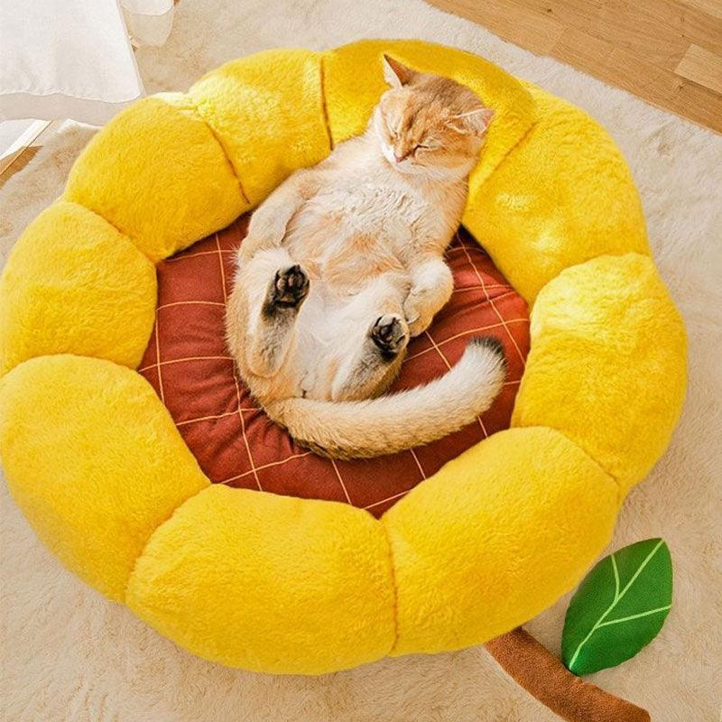 Small Cactus 2 Color Fluffy Warm Cat Bed