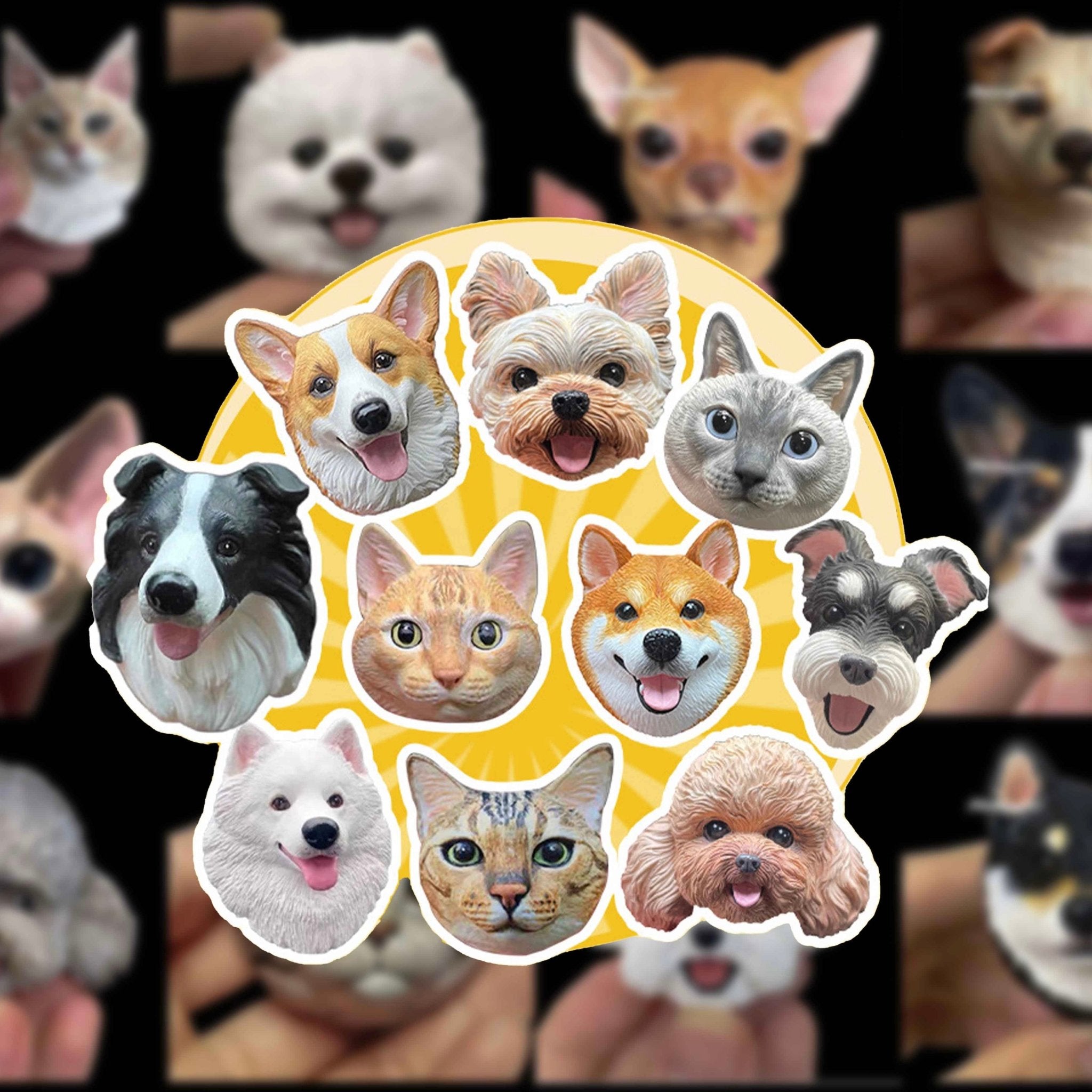 Personalized Magnetic 3D Pet Head Figurine™