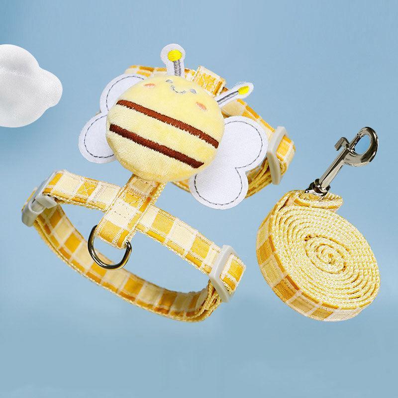Cute Bee Cat Harness Leash Set