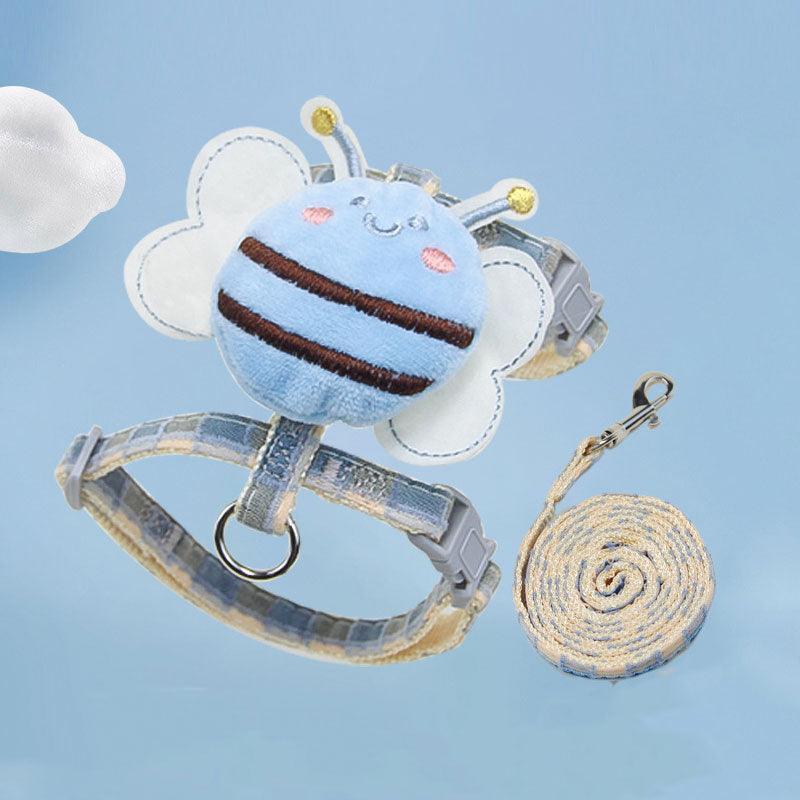 Cute Bee Cat Harness Leash Set