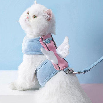Cute Cat Harness With Wings Leash Set Large Cat Lead