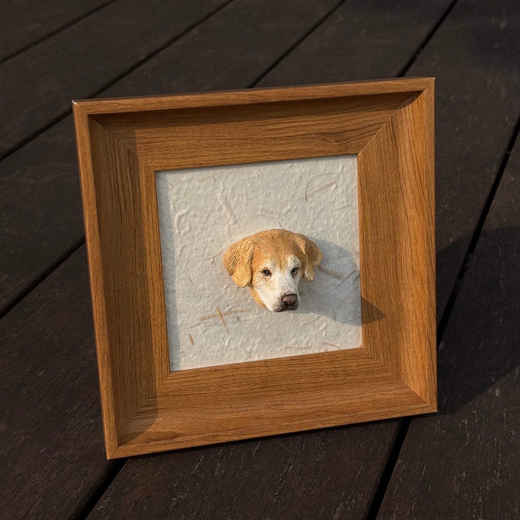 Custom Pet Head Figurine – Handmade 3D Magnetic Mini Sculpture