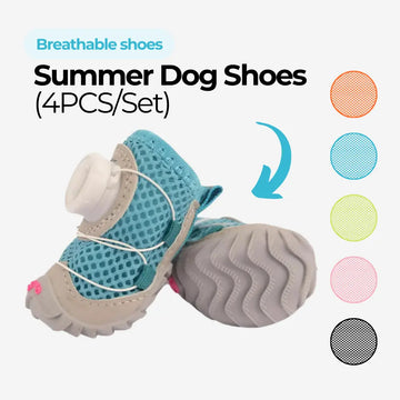 Summer Breathable Dog Shoes - Premium Anti-Slip Paw Protection from Hot Pavement