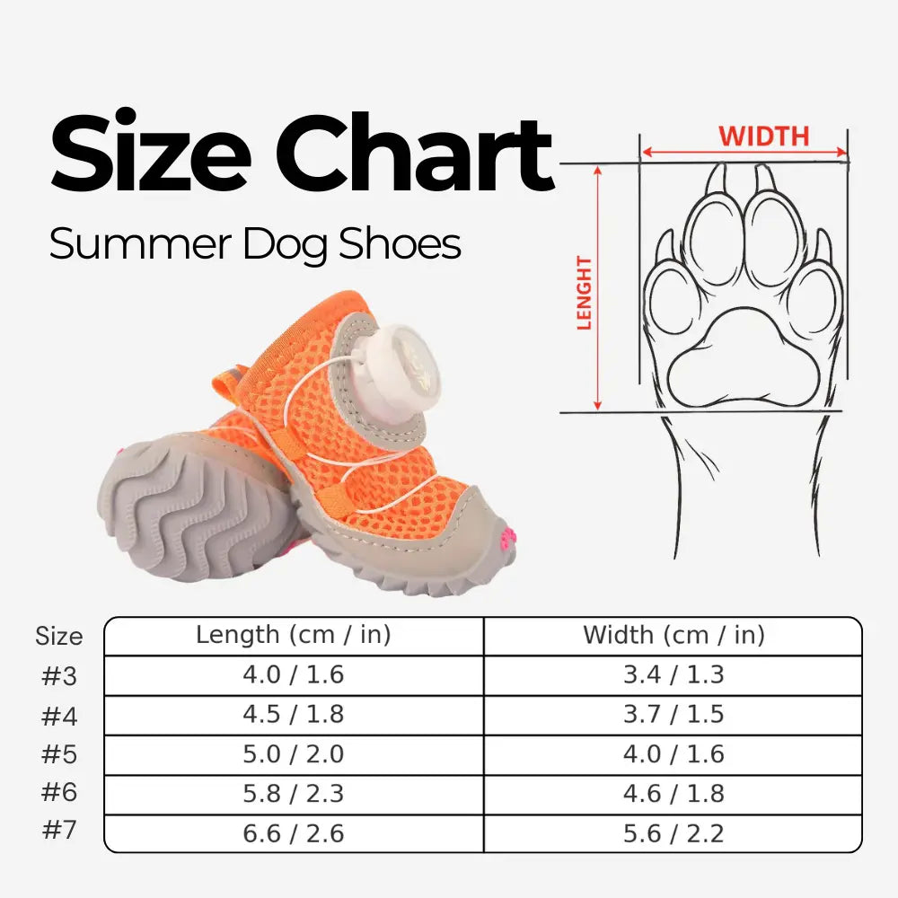 Summer Breathable Dog Shoes - Premium Anti-Slip Paw Protection from Hot Pavement