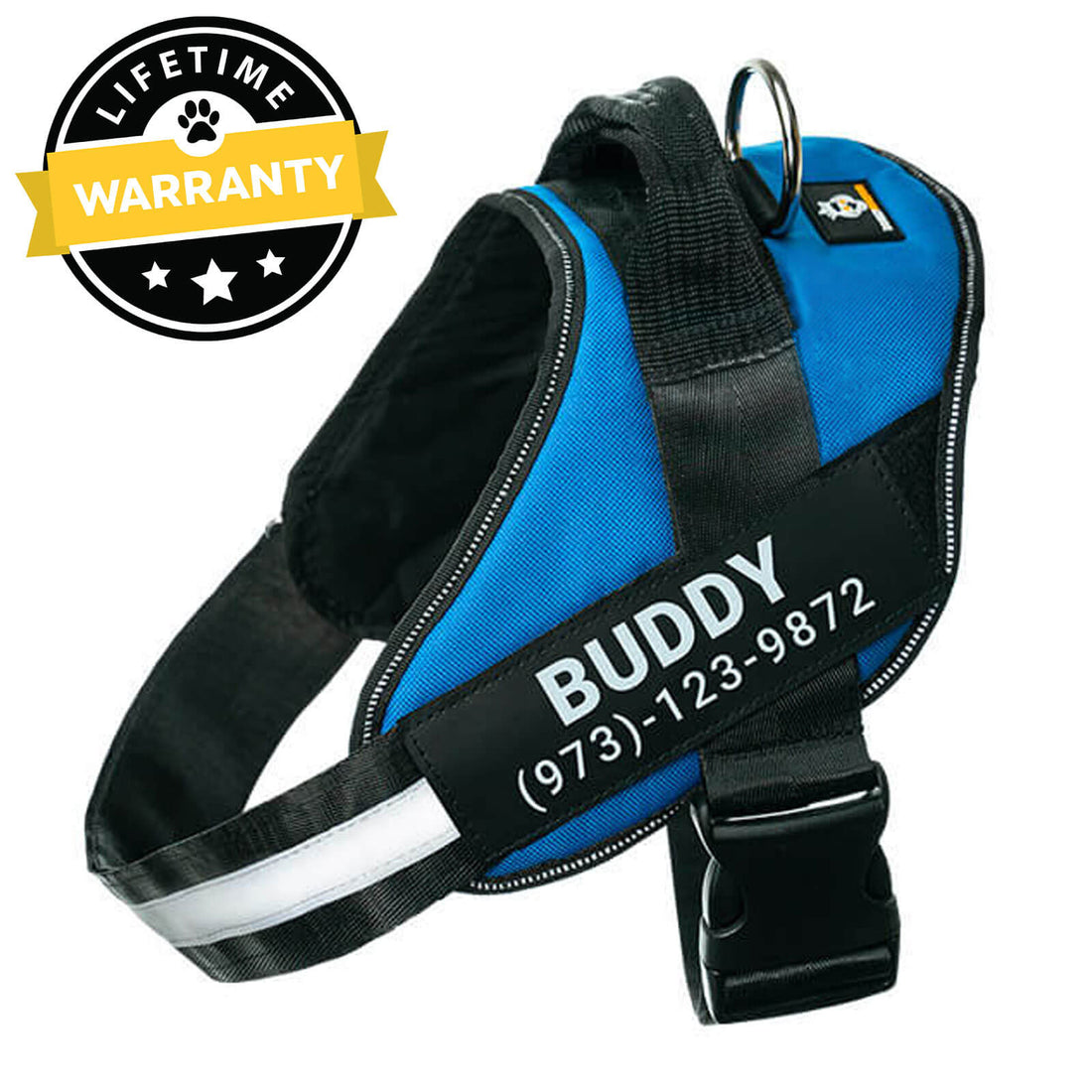 Custom No Pull Dog Harness with Name – Personalized Adjustable Vest for Training & Walking