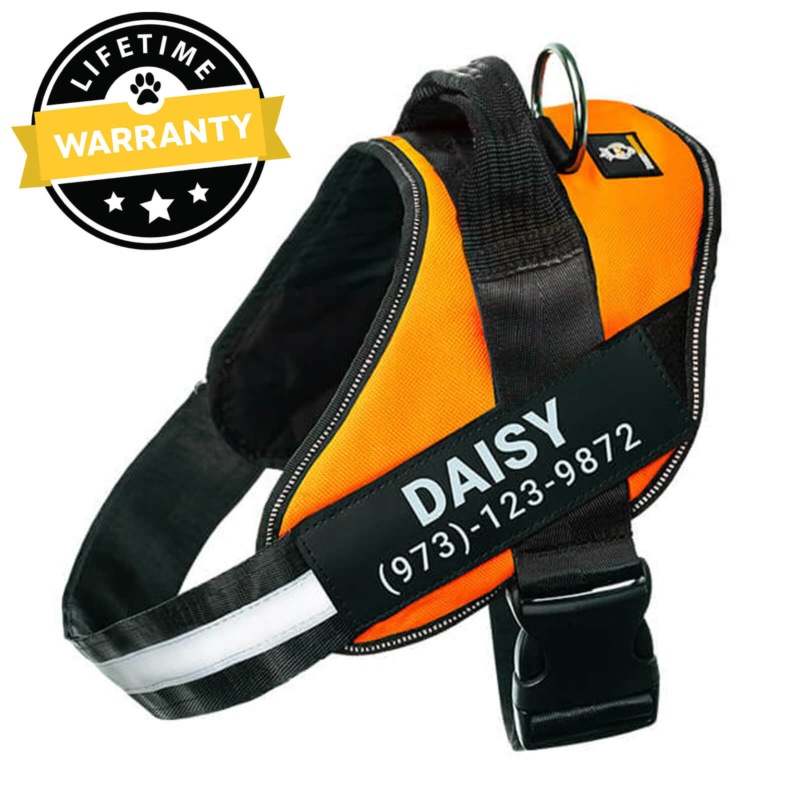 Custom No Pull Dog Harness with Name – Personalized Adjustable Vest for Training & Walking