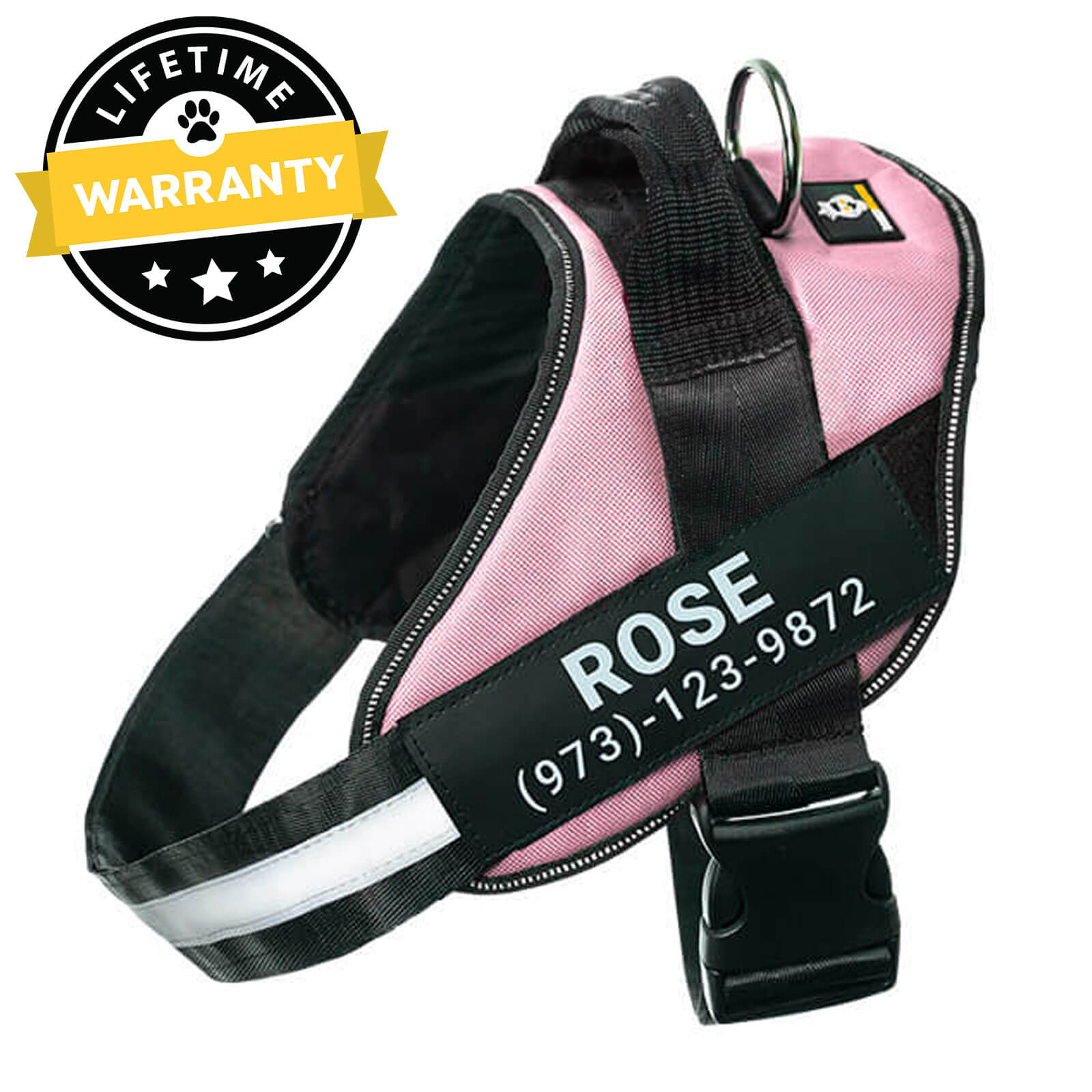 Custom No Pull Dog Harness with Name – Personalized Adjustable Vest for Training & Walking