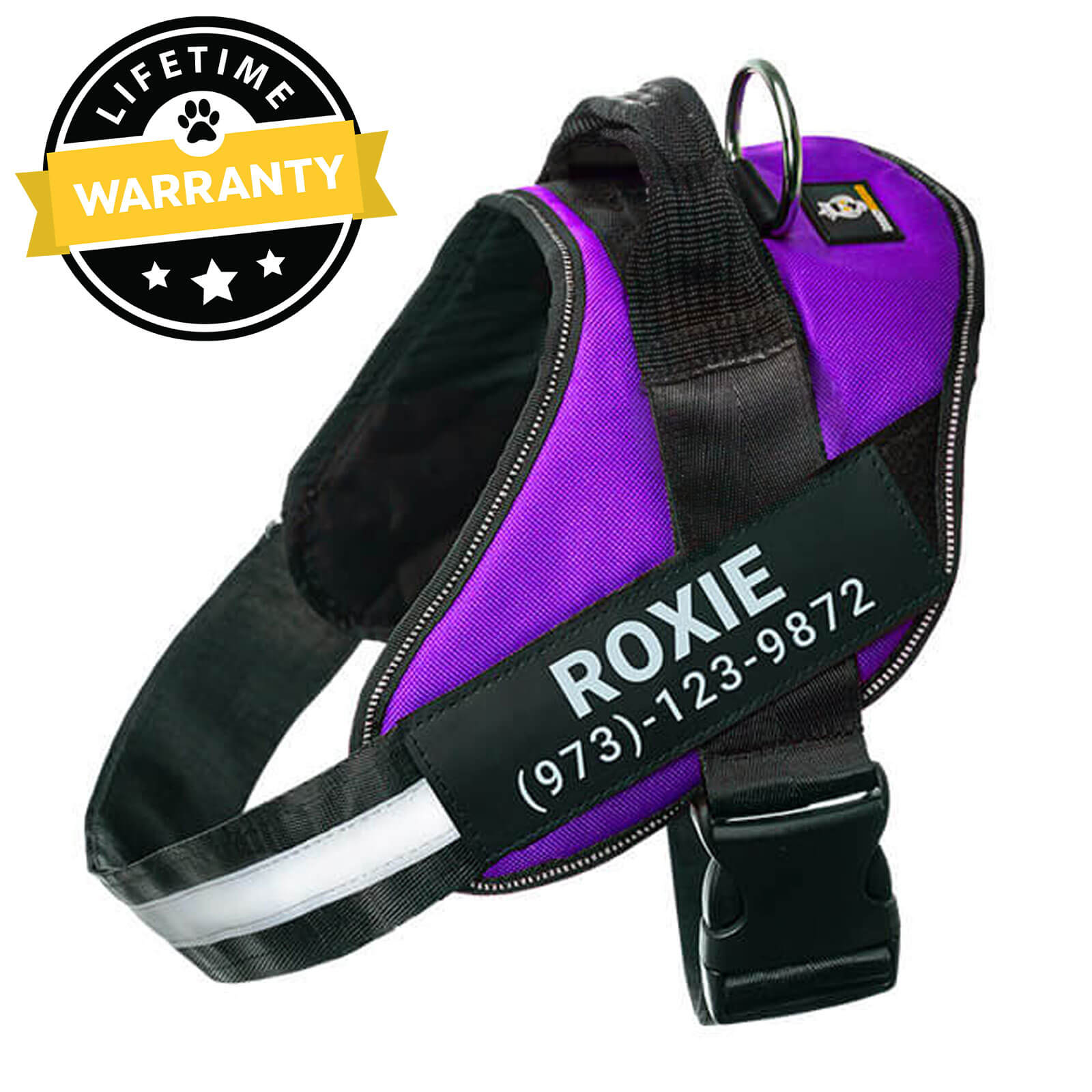 Custom No Pull Dog Harness with Name – Personalized Adjustable Vest for Training & Walking