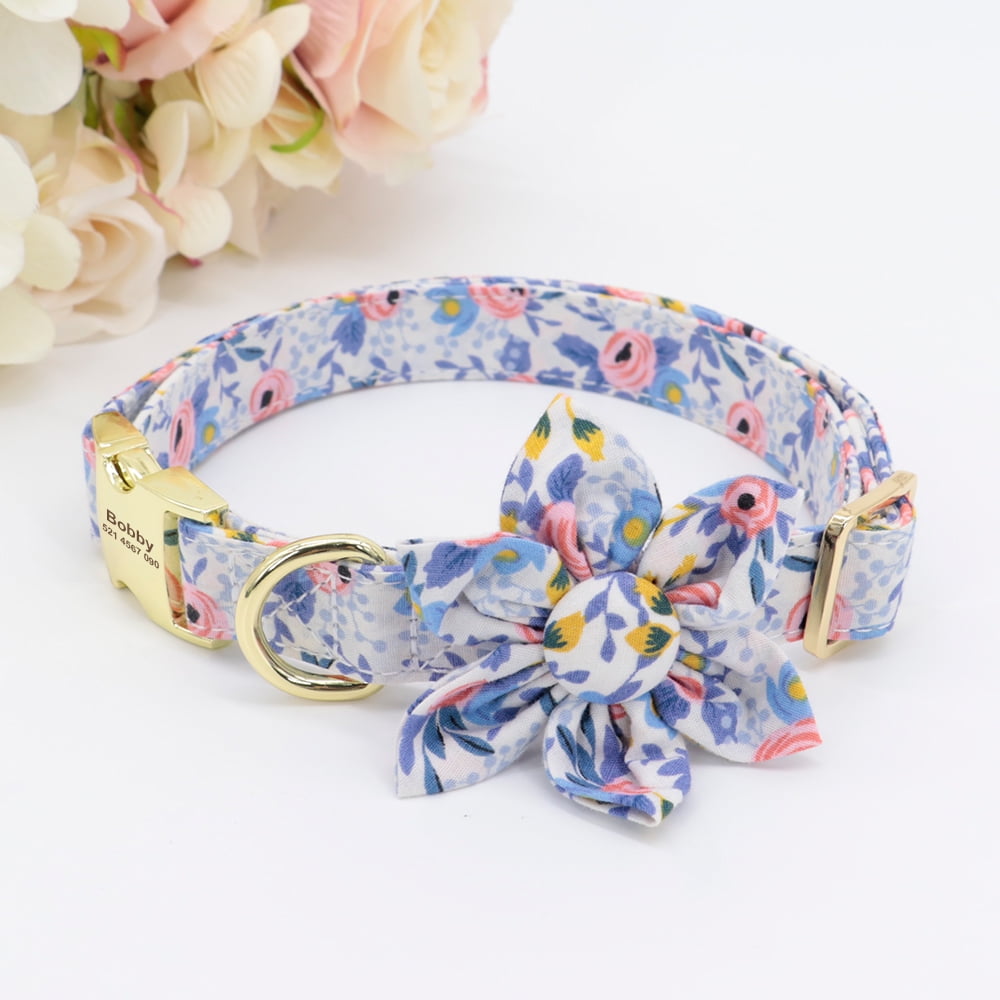 Personalized Puppy Collar – Adjustable Nylon Dog Collar with Free Name Engraving