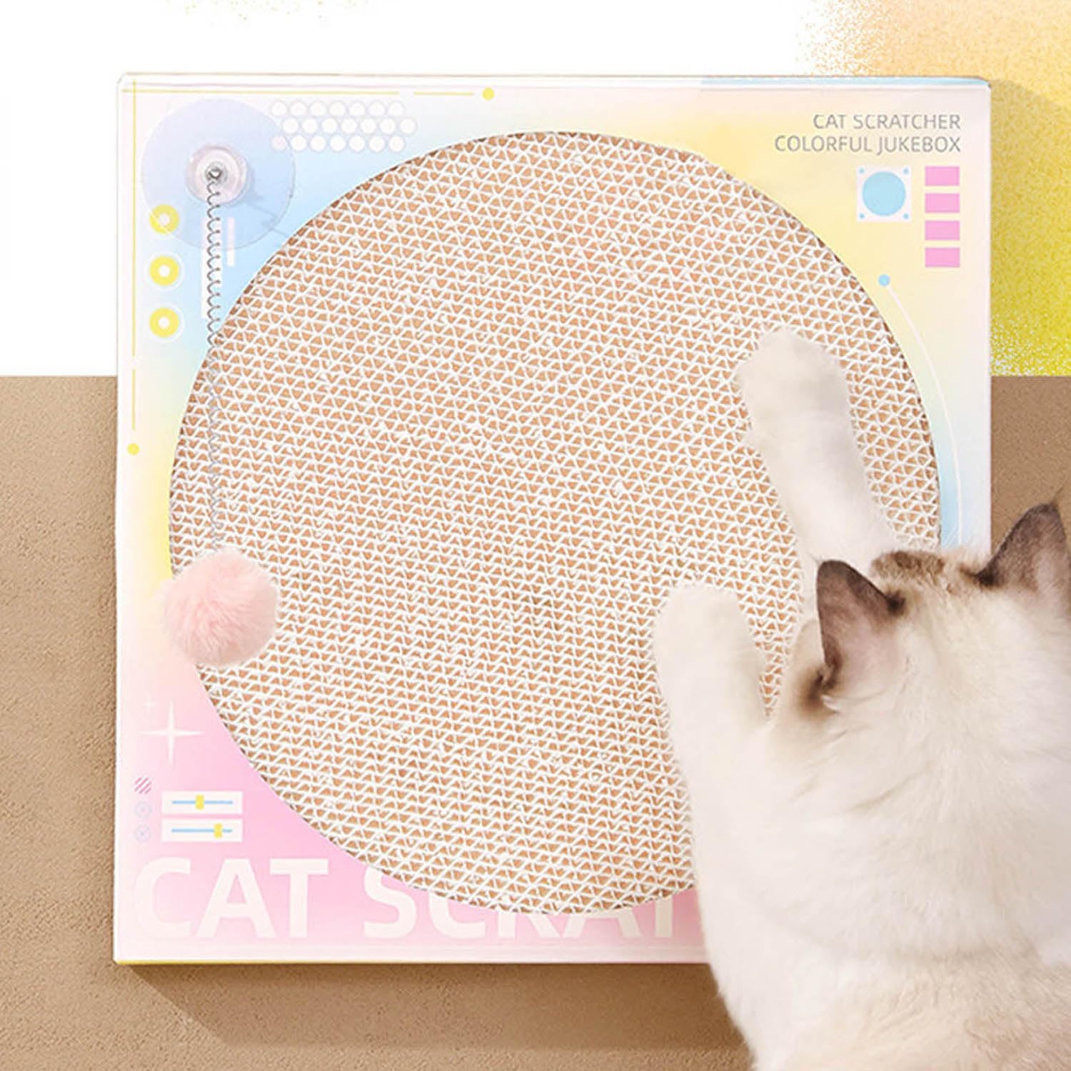 Record Player Cat Scratcher Toy