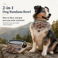 2-in-1 Reversible Dog Bandana Bowl