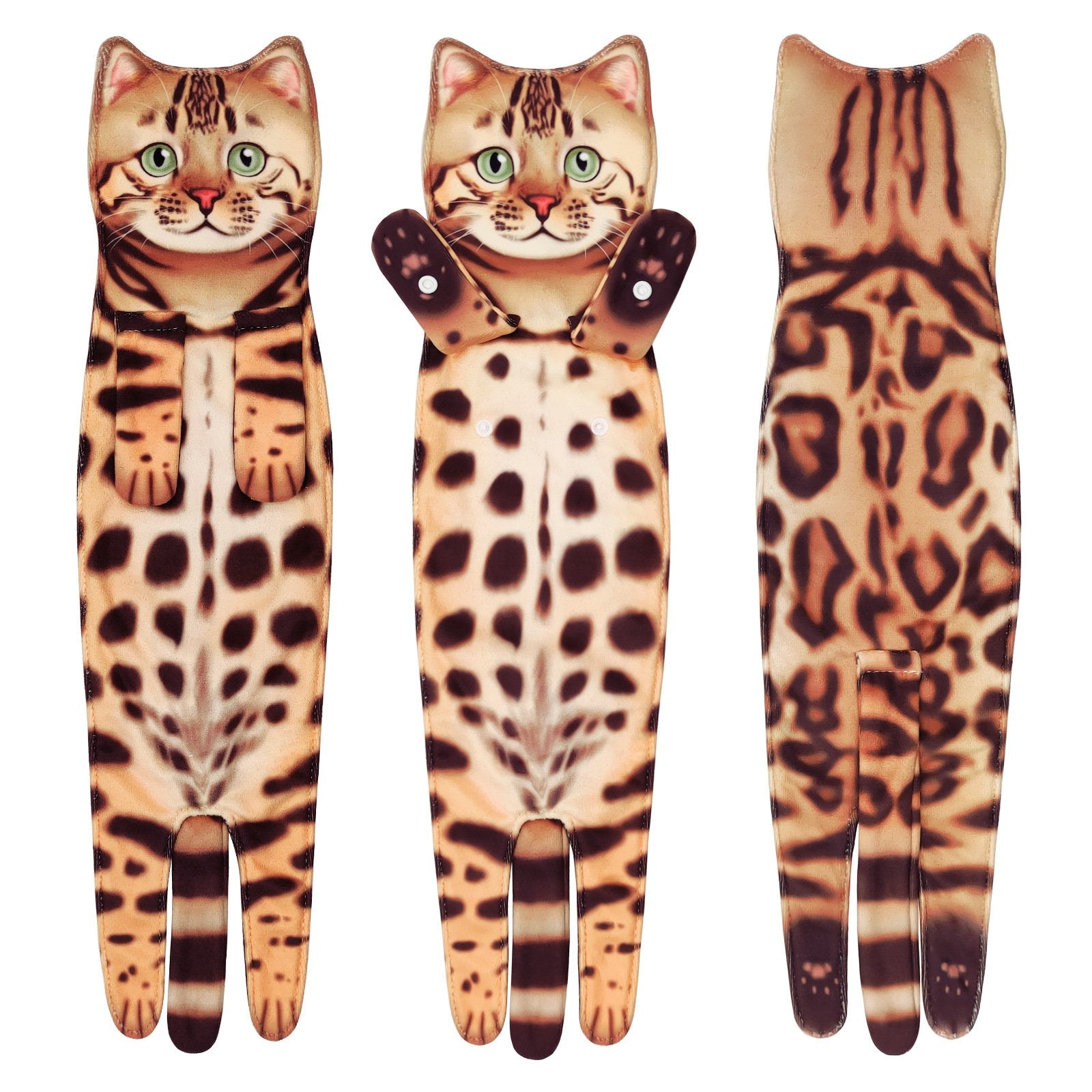 Funny Cat Hand Towels