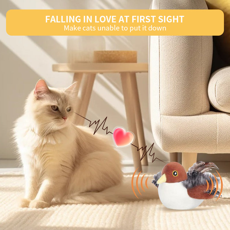 Interactive Chirping Bird Cat Toy