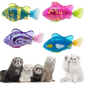 Interactive LED Robotic Fish Toy for Pets