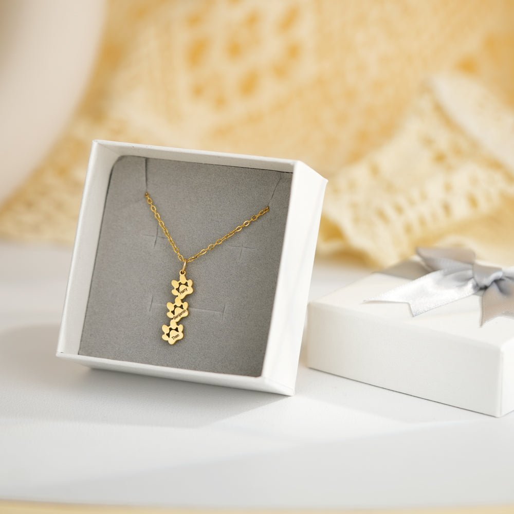 Personalized Cat Paw Necklace