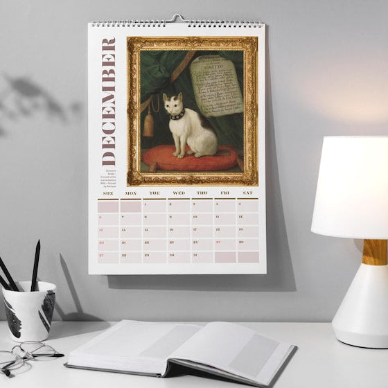 Renaissance Ugly Cats Paintings Calendar for Cat Lovers