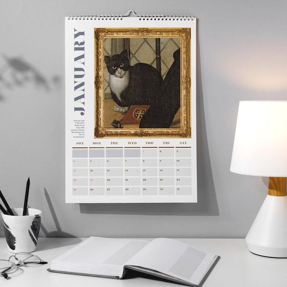 Renaissance Ugly Cats Paintings Calendar for Cat Lovers
