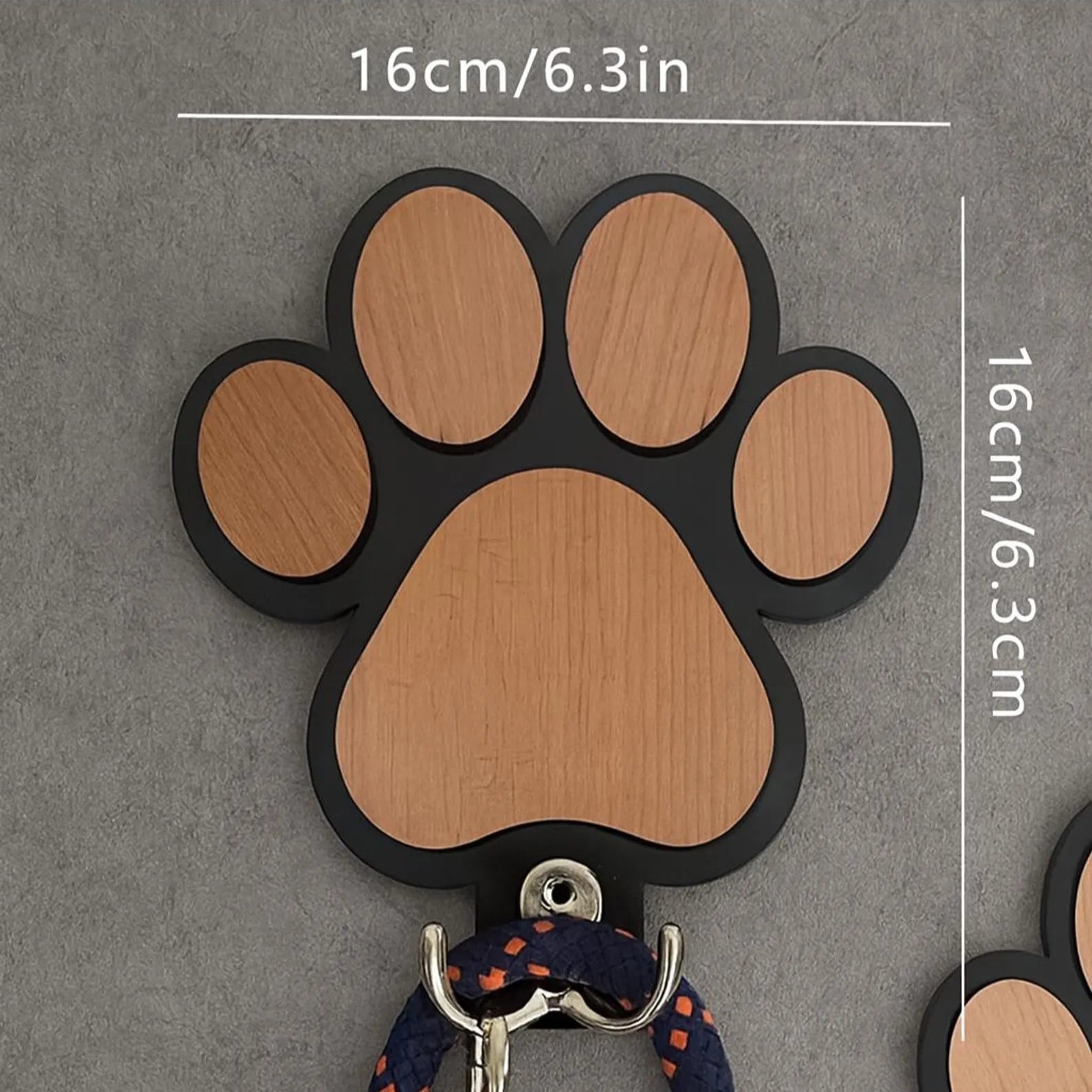 Custom Wooden Pet Dog Leash Storage Rack