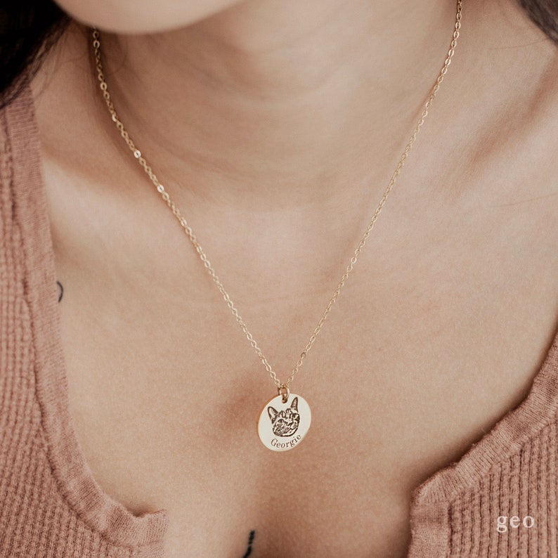 Custom Pet Portrait Necklace