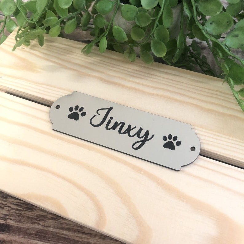 Personalised Engraved Pet Name Plaque