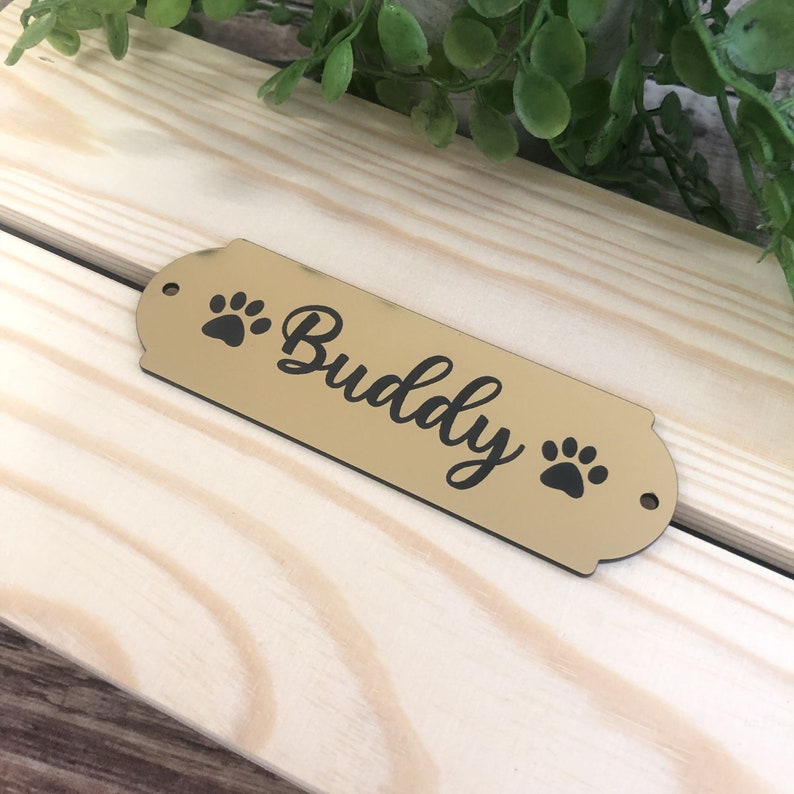 Personalised Engraved Pet Name Plaque