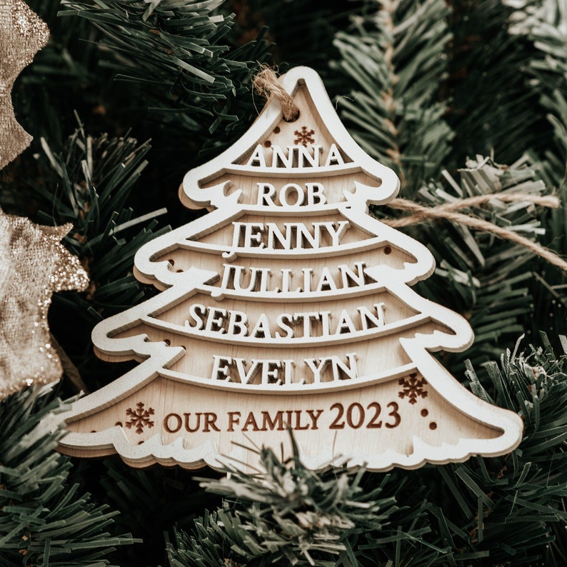Family Christmas ornaments