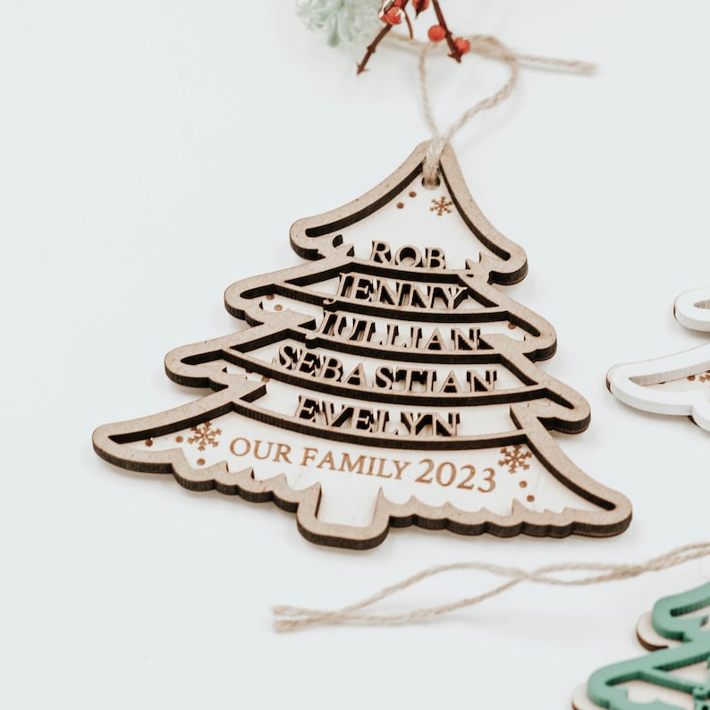 Family Christmas ornaments