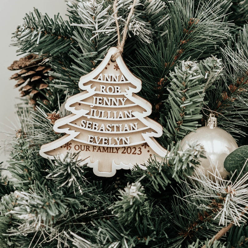 Family Christmas ornaments