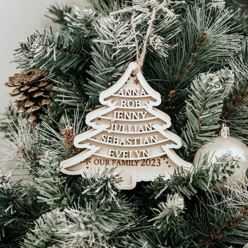 Family Christmas ornaments