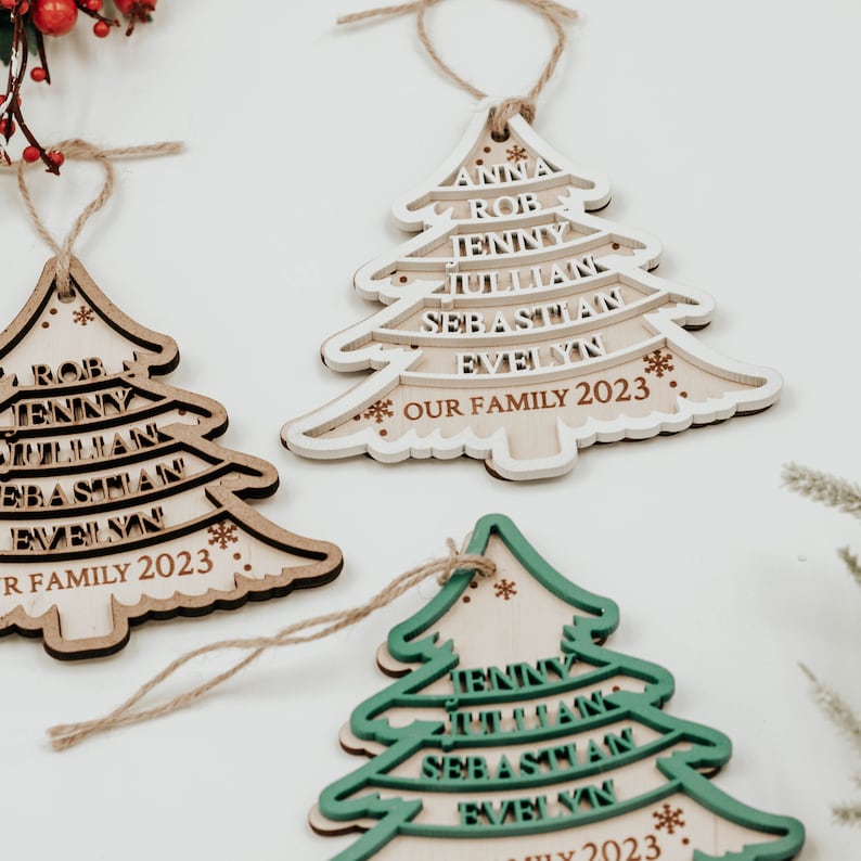 Family Christmas ornaments