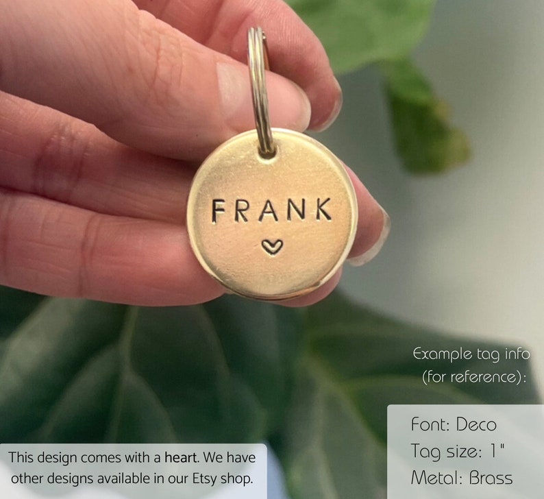 Personalized Dog Tag with HEART Design