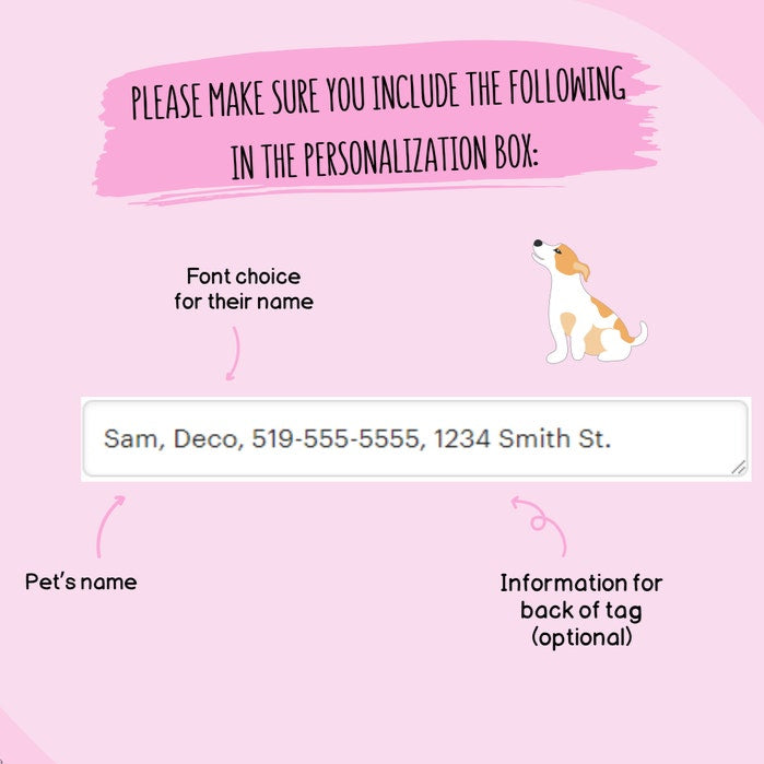 Personalized Dog Tag with HEART Design