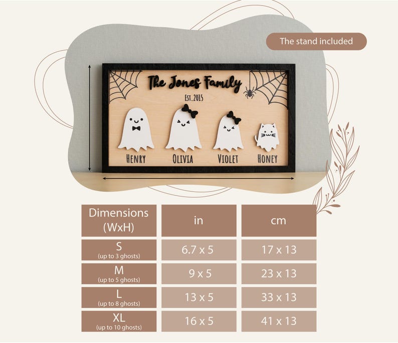 Personalized Wooden Halloween Table Decor for Festive Autumn Touch R43