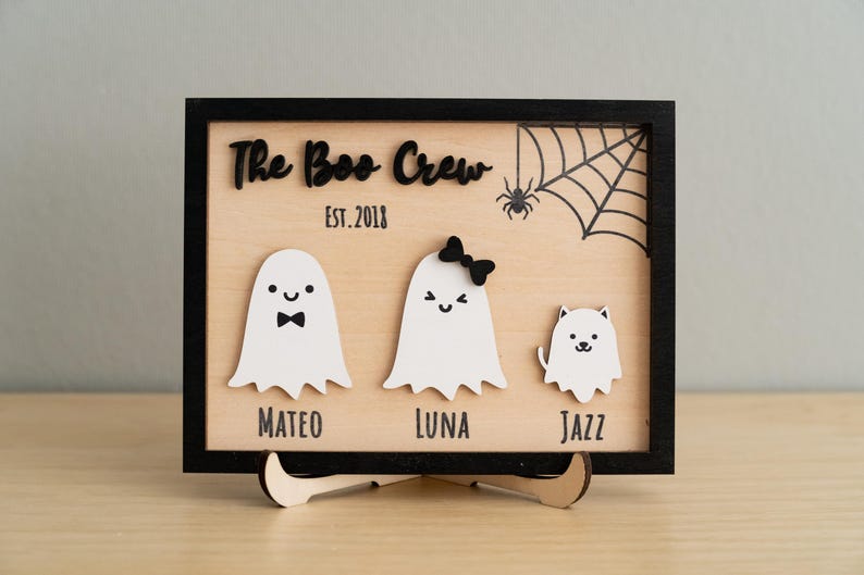 Personalized Wooden Halloween Table Decor for Festive Autumn Touch R43