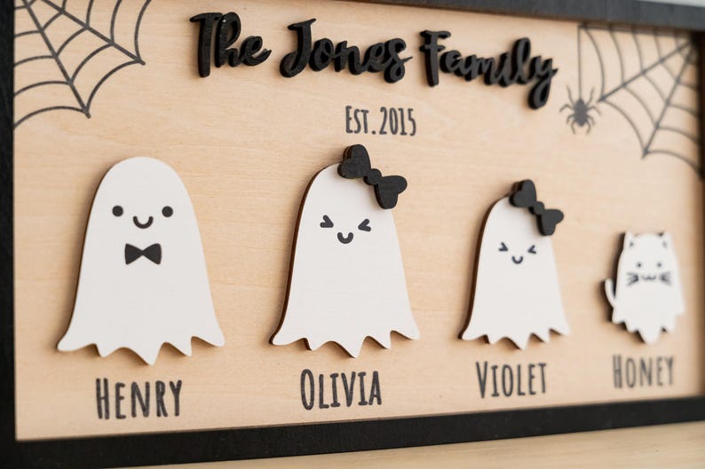 Personalized Wooden Halloween Table Decor for Festive Autumn Touch R43