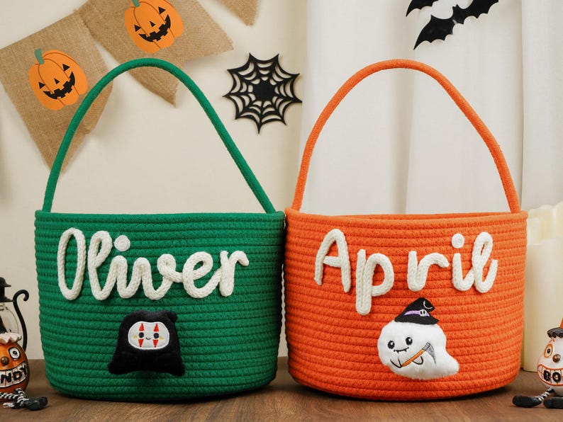 Trick or Treat Bag Halloween Trick or Treat Basket