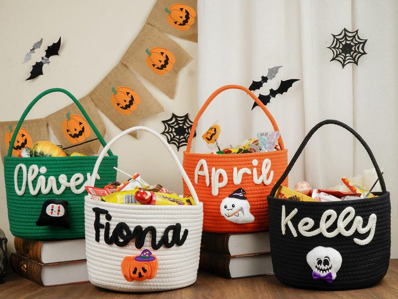 Trick or Treat Bag Halloween Trick or Treat Basket