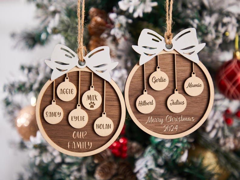 Personalized Family Christmas Ornament