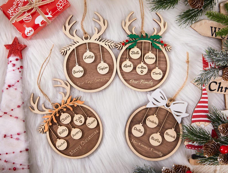 Personalized Family Christmas Ornament