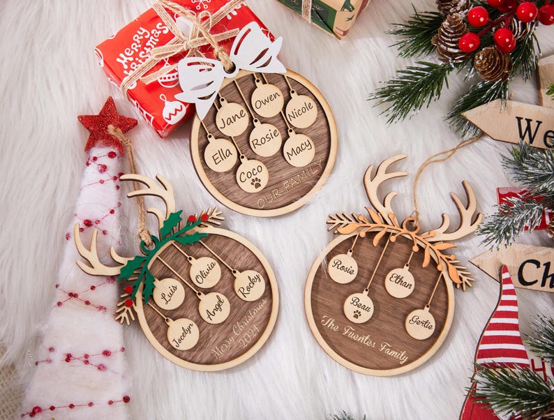 Personalized Family Christmas Ornament