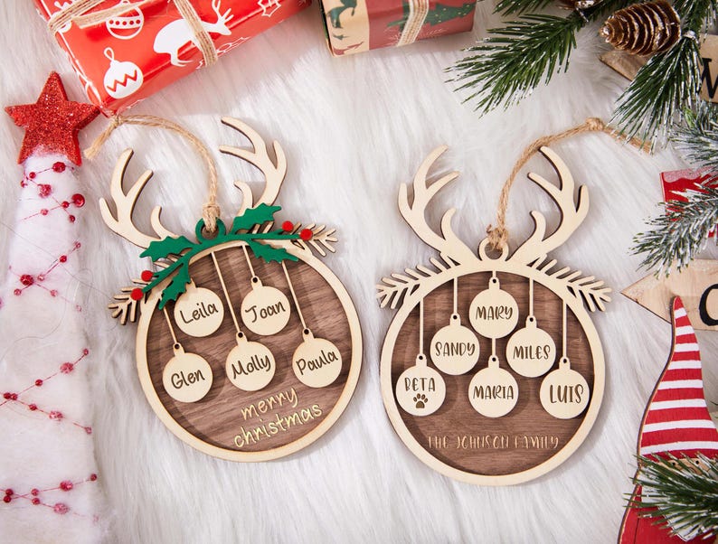 Personalized Family Christmas Ornament