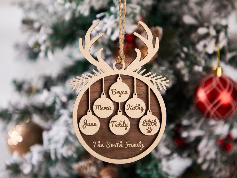 Personalized Family Christmas Ornament