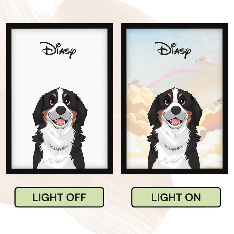 Custom LED Pet Portrait