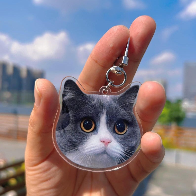 Custom Pet Portrait Keychain
