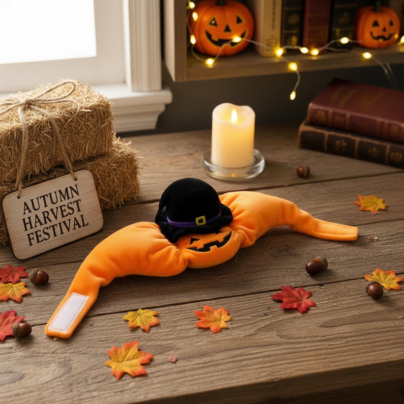Halloween Pumpkin Pet Hat – Adjustable Costume for Cats & Dogs