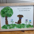 A Dog’s Love Sea Glass Art