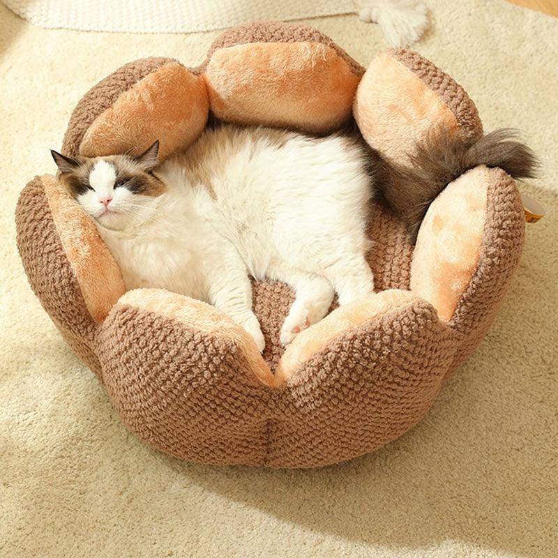 Kennel Flower Cat Bed Nest Washable 3 Color Cushion